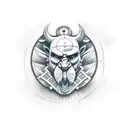 Windwalker monk logo tattoo design idea