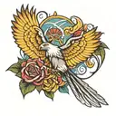 lynyrd skynyrd, free bird, simple man, three days grace  tattoo design idea