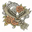 lynyrd skynyrd, free bird, simple man, three days grace  tattoo design idea