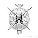 incorporate different passions so a basketball, butterfly, lacrosse stick, cross (god), #1, 03.15 (birthday)  tattoo design idea
