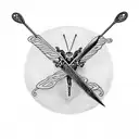 incorporate different passions so a basketball, butterfly, lacrosse stick, cross (god), #1, 03.15 (birthday)  tattoo design idea