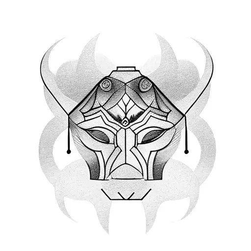masks through different time periods tattoo design idea