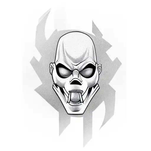 hacker with gangster mask and ak 47 tattoo design idea