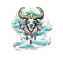 ram tattoo design idea