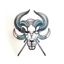 ram tattoo design idea