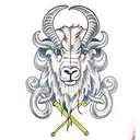 ram tattoo design idea