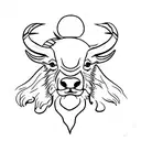 buffalo  tattoo design idea