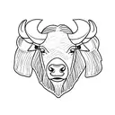 buffalo  tattoo design idea