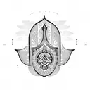 Hamsa Symbol tattoo design idea