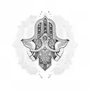 Hamsa Symbol tattoo design idea
