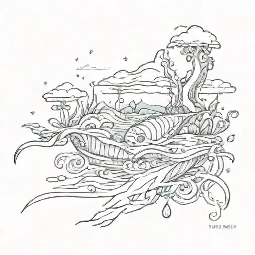 the inscription "your love has no shores" there should be water on the picture tattoo design idea