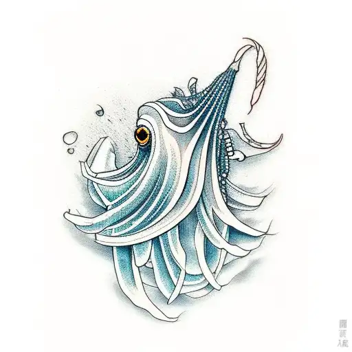 cuttlefish tattoo design idea
