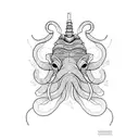cuttlefish tattoo design idea