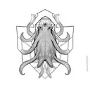 cuttlefish tattoo design idea