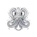 cuttlefish tattoo design idea