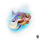 cuttlefish tattoo design idea