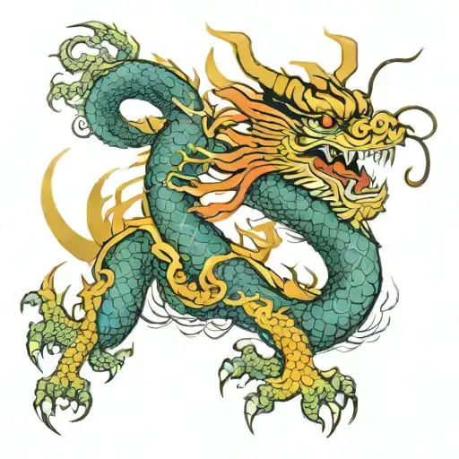 chinese Dragon tattoo design idea