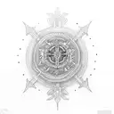 brujula vegvisir bike tattoo design idea