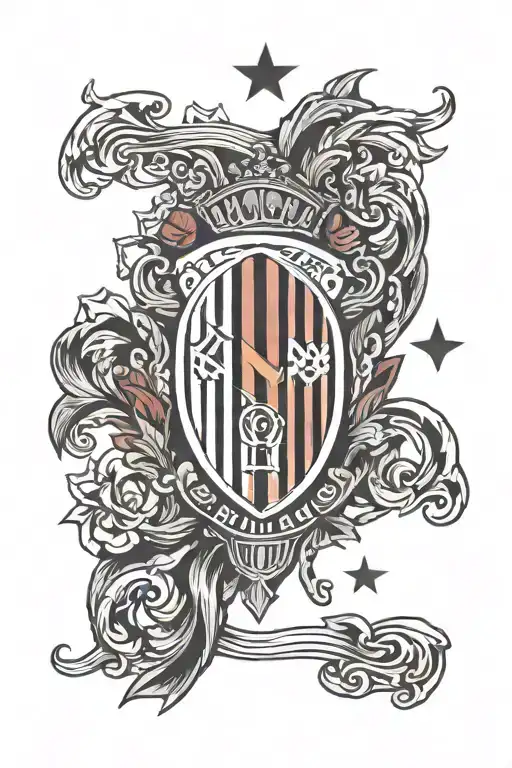 ac milan badge italy flag tattoo design idea