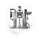 old gas station pump tattoo design idea