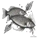 tinned sardines on fire  tattoo design idea