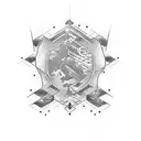 create a tattoo that is a road map of the states of missouri, illinois and oklahoma tattoo design idea