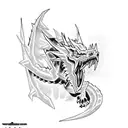Yu-gi-oh Blue-eyed white dragon  tattoo design idea
