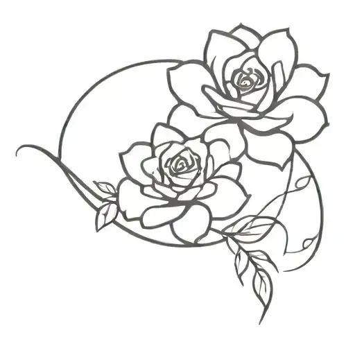 secret forever love tattoo design idea