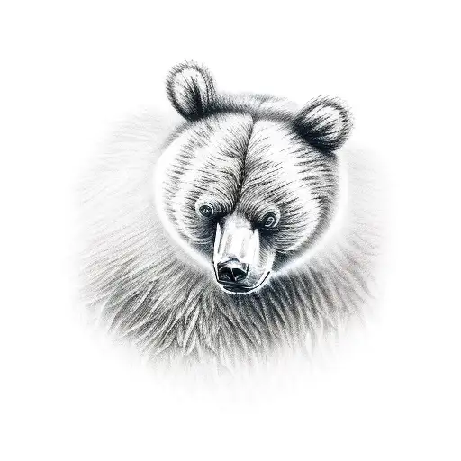 angel irish bear family of 5 tattoo design idea