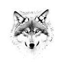 wolf family tattoo design idea