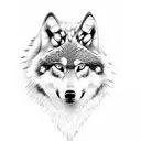 wolf family tattoo design idea