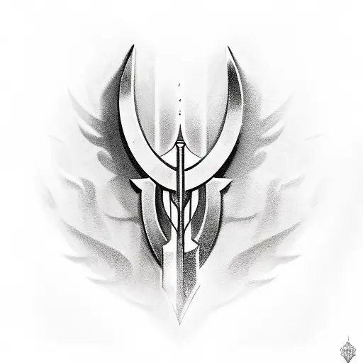 paladin with shield and book tattoo design idea