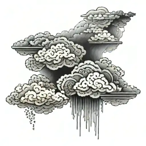 Cloud sheet tattoo design idea