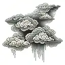 Cloud sheet tattoo design idea