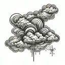 Cloud sheet tattoo design idea