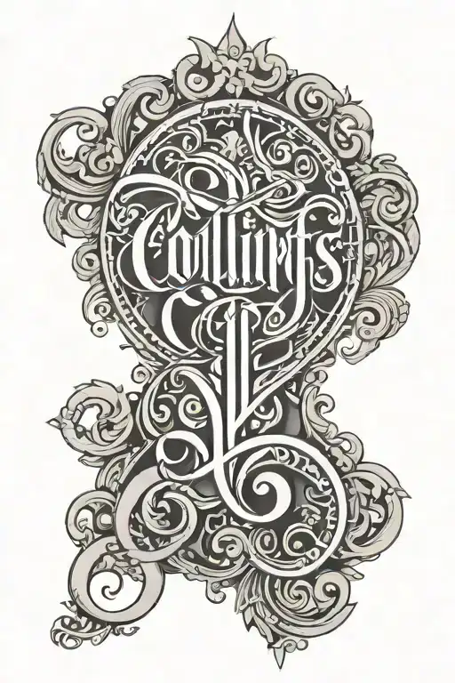 Collins and cooper ambigram tattoo tattoo design idea