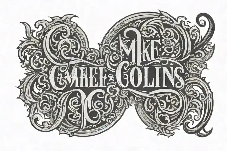 make Collins and cooper into an ambigram tattoo tattoo design idea