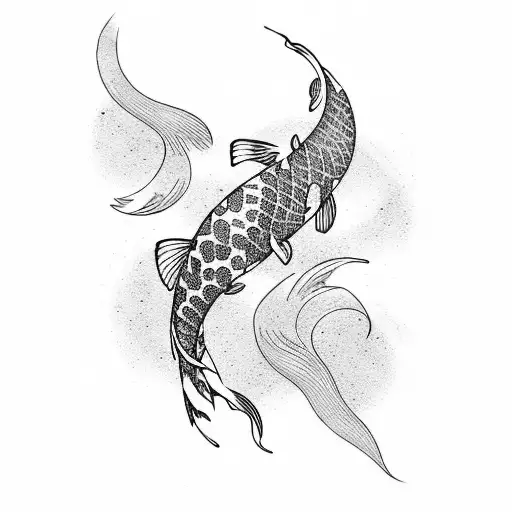 Koi Fish tattoo design idea