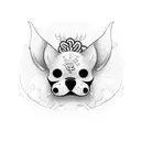 fu dog tattoo design idea