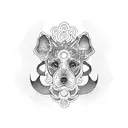 fu dog tattoo design idea