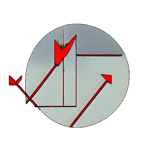 a arrow which includes symbols that indicates motivation, moving forward talent , ambition, stuggle to achieve something tattoo design idea