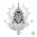 no god just silence  tattoo design idea