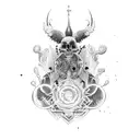 no god just silence  tattoo design idea