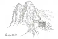 Seneca rocks tattoo design idea