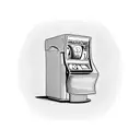 atm machine dispensing money tattoo design idea