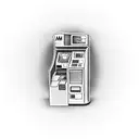atm machine dispensing money tattoo design idea
