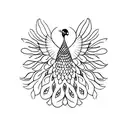 Peacock tattoo design idea