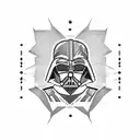 darth vader tattoo design idea