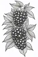 blackberry tattoo design idea