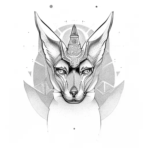 anubis tattoo design idea